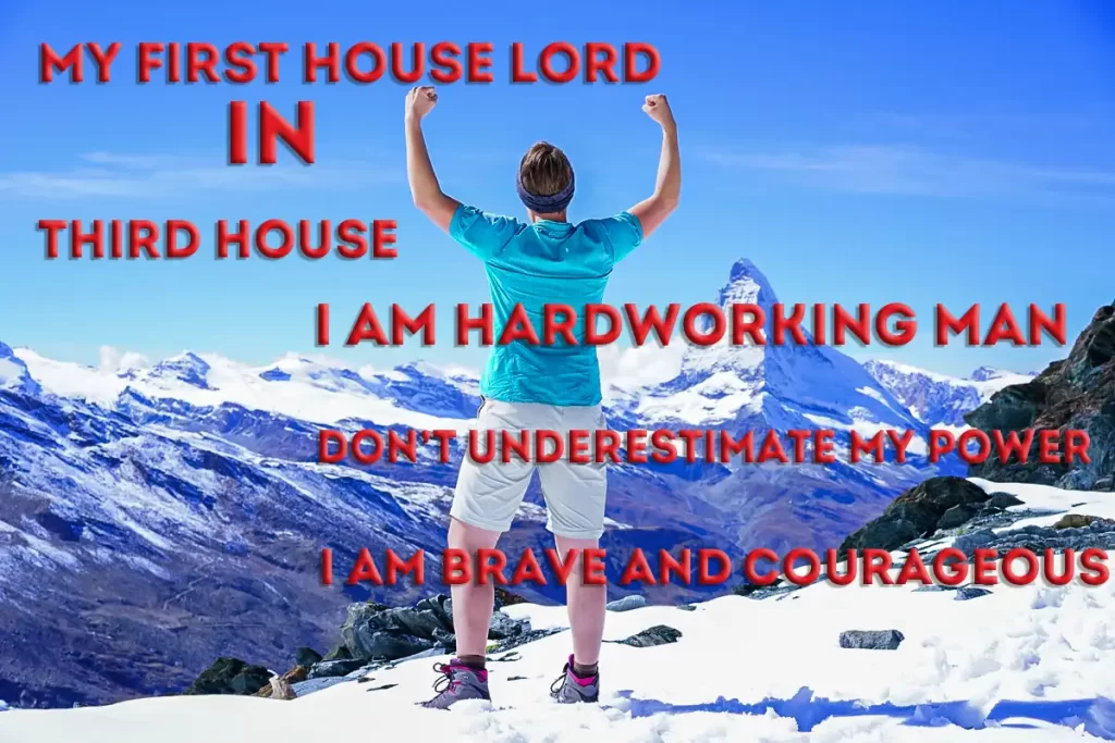 Effect of 1st house lord in 3rd house