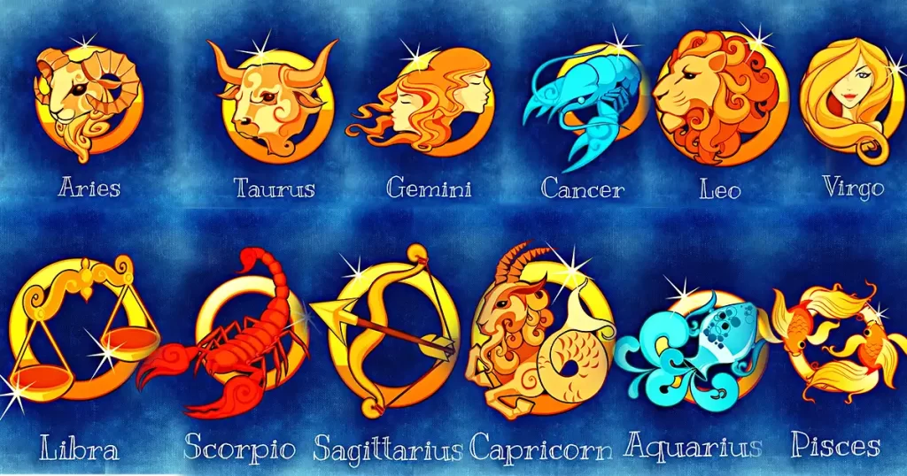 Symbol of zodiac signs