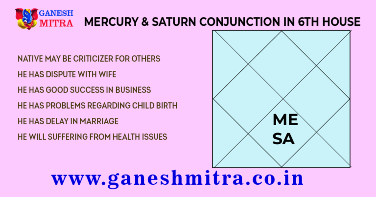 Mercury and Saturn conjunction in 7th house